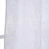 VORTTA White Burlap Look Swag Curtains Soft Half Window Rustic