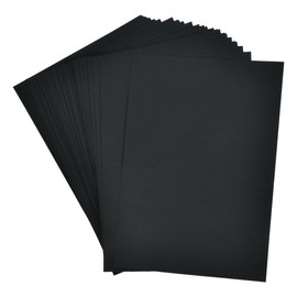 50 Sheets Black Card, A4 Card 300gsm Thick Card Stock for DIY Projects Arts and Crafts,Cards Making,Home or Office Printing