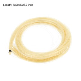 sourcing map Violin Bow Hair 82 mm / 32.3 Inches White Violin Bow Hair Replacement for Violin