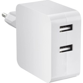 VOLTCRAFT SPS-2400/2+WH-N USB charger 24 W 2x USB-A White Indoor