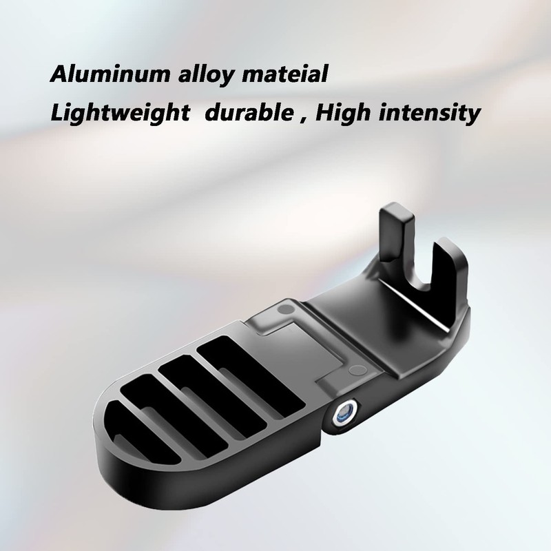 TONLOOEEL 1 Pair 10MM U Slot Bicycle Rear Pedals Folding