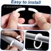 Shower Curtain Rings, 24 Pcs Plastic Shower Curtain Rings, Shower