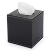 BTSKY PU Leather Household Office Cube Square Tissue Paper Holder