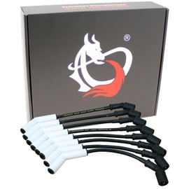 AIP Electronics DRAGON FIRE PERFORMANCE 12.5" 8.5mm High Temp CERAMIC Spark Plug Wire Set for 1999-2020 Chevy GM LS1 LS2 LS3 LT V8 Replaces 9070C OEM Fit PWJ144