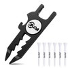 JIUYIBC Golf Divot Tool with Magnetic Ball Marker, Tee Height