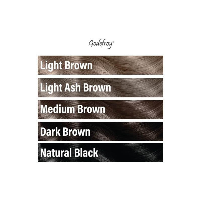 Kit de tinte Godefroy para cabello castaño oscuro, 20 aplicaciones,