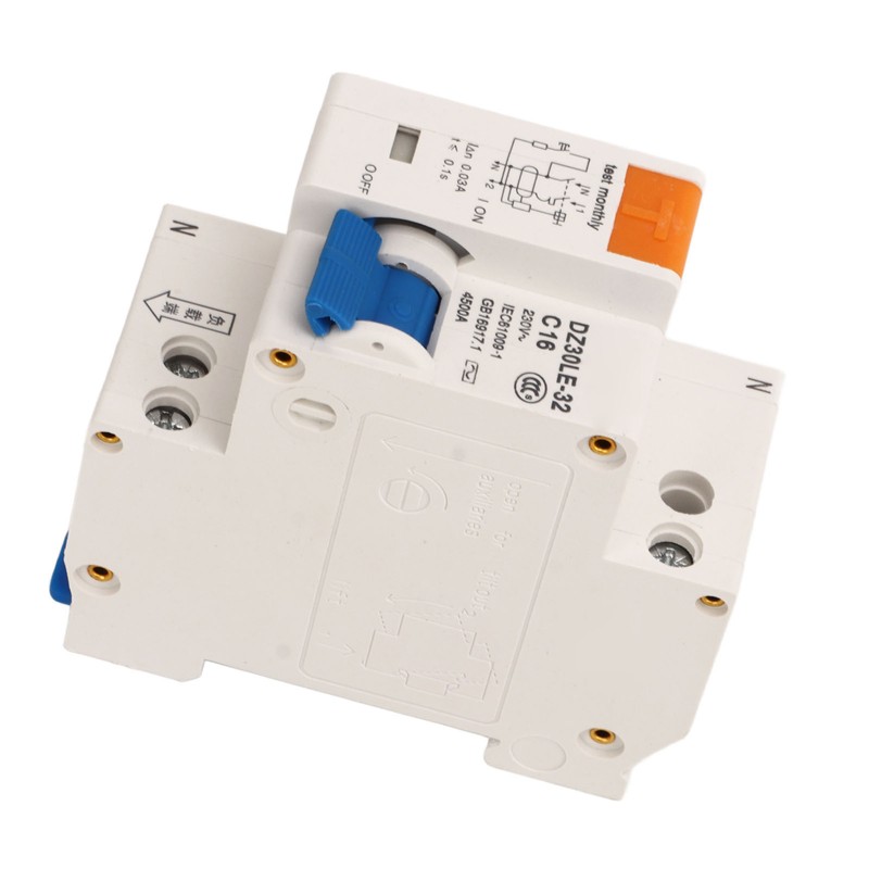 Miniature Circuit Breaker Overload Air Switch Leakage Protection Switch 16A