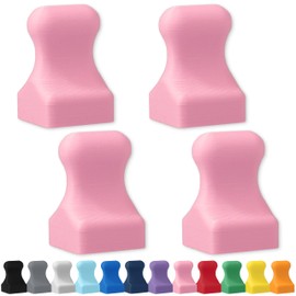 Glassboard Studio MiniPawn Magnet - Strong Neodymium Rare Earth Magnets for Fridge, Whiteboard, Locker & Magnetic Glassboards - Ideal for Crafting & Office Use - Strong Fridge Magnets (Blush Pink, 4)