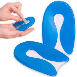 SULPO 2 Pairs Kids Gel Heel Protectors for Pressure Pain for Heel Spurs Heel Cushion U Shape Size 30-35