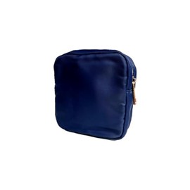 Blue Bird Nylon Makeup Bags for Women Girls Travel Toiletry Pouch Cosmetic Bag Makeup Organizer (Navy, Mini)