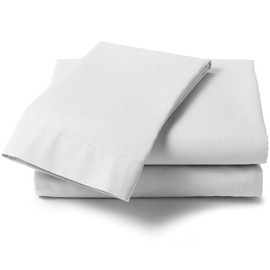 Textiles Direct Percale White Double Fitted Valance Sheet
