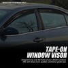 Auto Dynasty 4Pcs Carbon Fiber Pattern Window Visors Compatible with