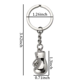 Boxing Glove Keychain Boxer Gifts for Men Sports Boxer Keychains for Boxing Lover Keyrings for Birthday Christmas Gifts for Boys Sport Gifts for Sports Lovers