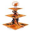 Basketball Cupcake Stand, 3 Tier Basketball Party Decorations Cupcake Stand-
