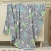 LXTOPN Cuddly Blanket Children, Dinosaur Blanket Glow in the Dark,