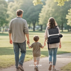 LOVEVOOK Diaper Bag Backpack, Baby Travel Bags for Boys & Girl, Toddler Waterproof Diaper Bag w/Changing Pad, Stroller Straps, Pacifier Case, Newborn Essentials Must Haves Mom