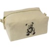 'Vintage Teddy with Bow Tie' Canvas Wash Bag/Makeup Case (CS00043015)