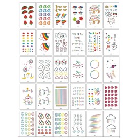 KC Certified Panda Road Mini Children's Tattoo Stickers Set of 30 Face Painting Mask Decorating Stay-at-Home Play Water Stickers, 1 Piece, N-3 / kc인증 판다로드 미니 어린이 타투 스티커 30장세트 페이스 페인팅 마스크 꾸미기 집콕놀이 물 스티커, 1개, N-3