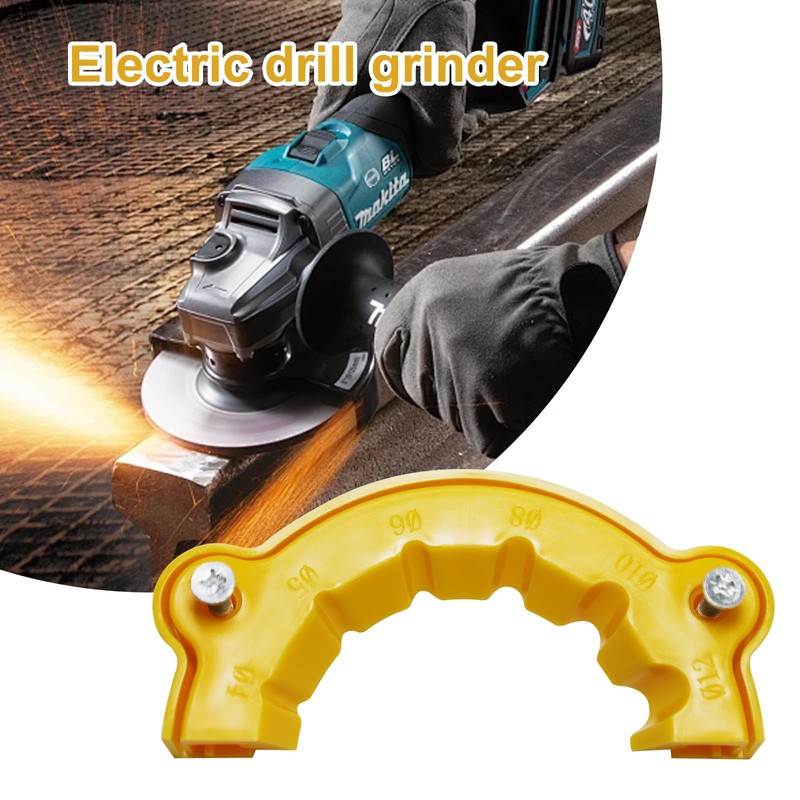 Drill Bit Sharpener Attachment Set, 2 Pack, Yellow Plastic, Multiple