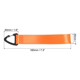 PATIKIL Wrist Lanyard for Keys, 5 Pack Wristlet Strap Keychain Hand Wrist Lanyards Keyrings Key Chain Holder for Outdoors, Orange