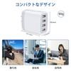 FodLop USB Outlet 4 Port Charger, 24 W, USB AC