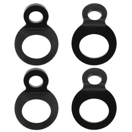 ECSiNG Pack of 4 Universal Lashing Strap Rings Point Lock Anchor Hooks Multi-Purpose for Bicycle Motorcycle Off-Road Truck Camper Trailer