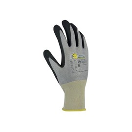 U-Power Rumba Work Gloves Accident Protection Nylon Spandex and HPPE U-Bubble Coated Nitrile Cut Resistant C Mechanical Risk Protection Grey 9/L