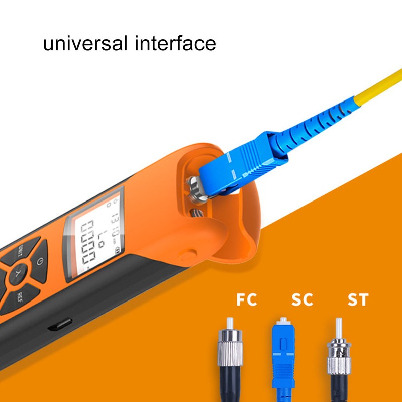 Mini Optical Power Meter High Accuracy Rechargeable Portable Fiber Optic