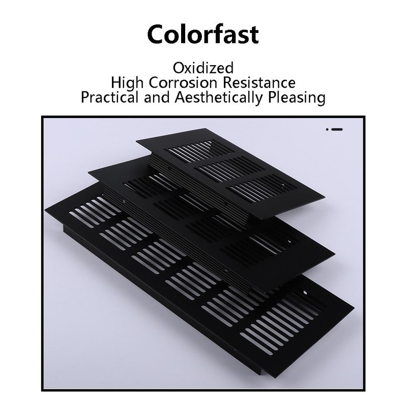 Rectangular Ventilation Grille, 2Pack 350mm*50mm Air Vent Grille, Aluminum Alloy