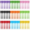 Hsei 54 Pieces Silicone Spatulas 8.1 Inch Rubber Spatula Heat