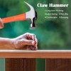 Claw Hammer 225G (8OZ) Carbon Steel Forging Small Hammer Rust-Proof