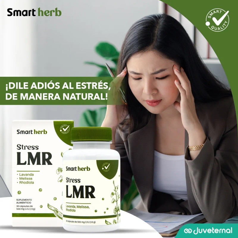 Smart Herb Paquete 2 Pzas Stress Lmr Suplemento Alimenticio Sin