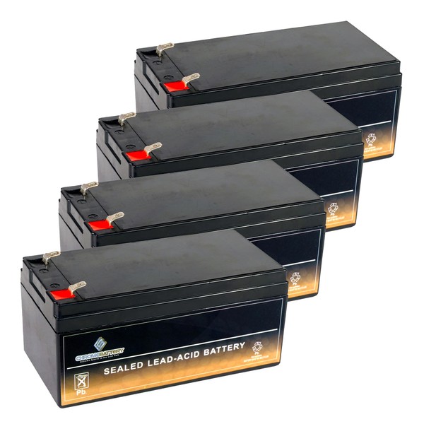 CB CHROMEBATTERY Chrome Battery 12V 3.5AH Maintenance-Free Battery for Alarm