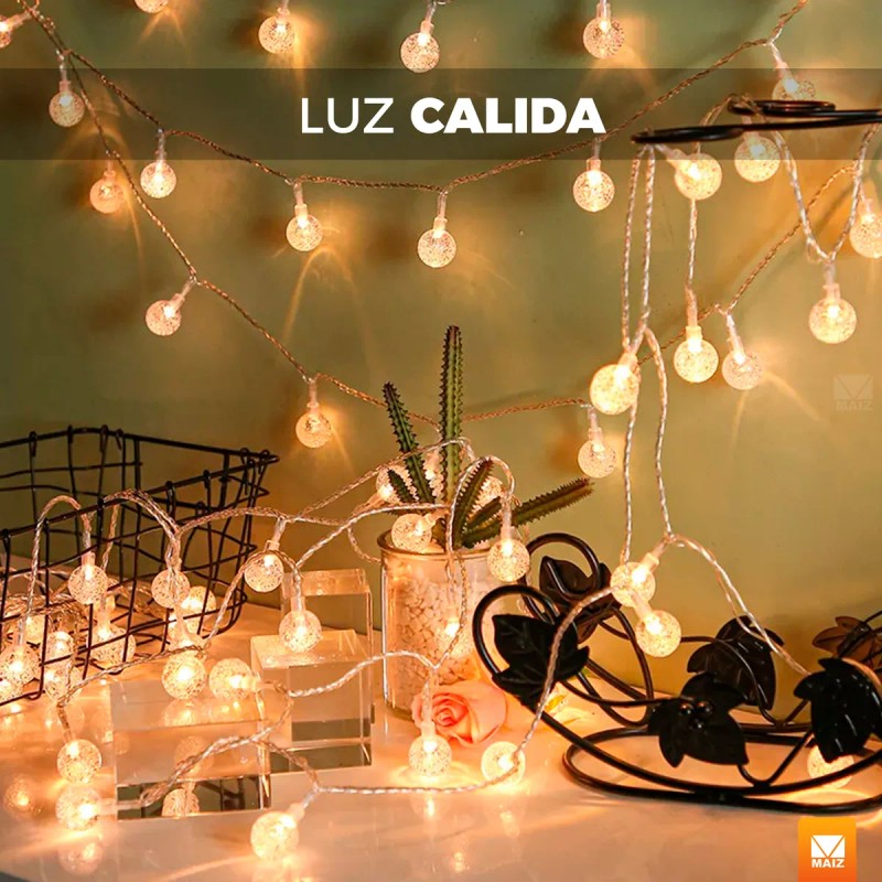 Maíz Serie Focos Bombilla Luces Led Navidad Decorativa Multicolor
