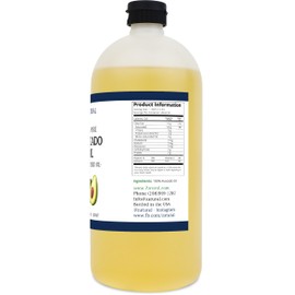 Zatural 100% Avocado Oil Pure Natural without Additives, Clean, Cold Pressed, Non-GMO, Vegan: For Cooking, Frying, Baking and for Sauces, Dressings, Marinades, Salads (32 Ounce)