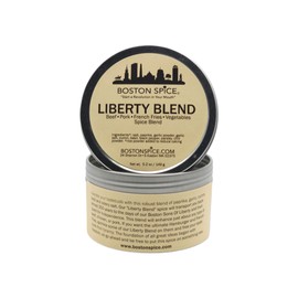 Boston Spice Liberty Blend Handmade Gourmet Seasoning Mix For French Fries Hamburgers Steaks Beef Pork Ribs Rib Chicken Wings Legs Poultry Barbecue Smoker BBQ Grilled Dry Rub Approx.1 Cup Spice wt. 5.2oz/149g Tin
