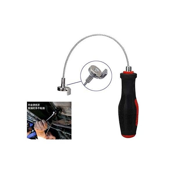 Strong Magnetic Oil Drain Plug Remover Tool Wrench Anti Scald
