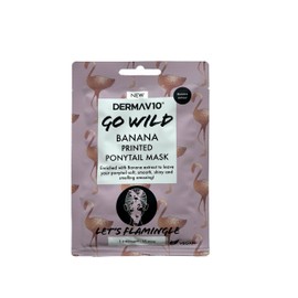 Derma V10 Go Wild Ponytail Mask, Enriched With Banana Extract, Nourishes And Moisturises Hair, Revitalises Ponytails, Strengthens Hair, Combats Dryness, Perfect For Pamper Nights, Vegan Friendly