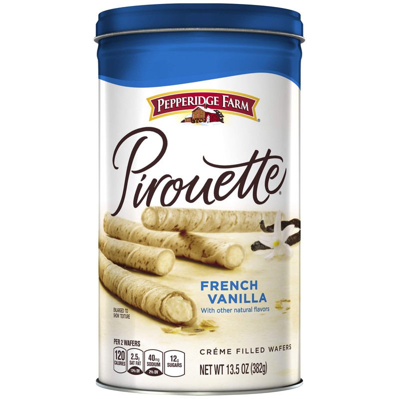 Pepperidge Farm Crème Filled Pirouette French Vanilla Rolled Wafers 13.5-ounce
