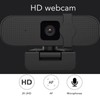 PC Webcam 2K UHD with Microphone Wide Angle USB Plug