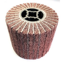 SIGNI Sandpaper Polishing burnishing Drawing Wheel Compatible with Burnishing Machine/Polisher/Sander 120x100mm (40 grit Sandpaper with Non Woven)