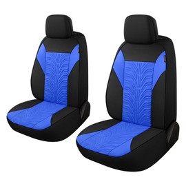 CAROMOP - Juego de fundas de asiento de coche, lavables y transpirables, fundas de asiento de tela prémium para automóviles, ajuste universal para la mayoría de fundas interiores de automóviles,
