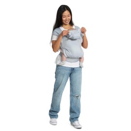 babyGap by Delta Children Legacy 3-in-1 Baby Carrier – Newborn to Toddler (Holds 7.5 to 25 lbs.), Face-in and Face-Out Baby Carrier Wrap with Lumbar Support, Ergonomic, Grey