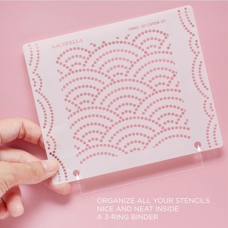 Lacupella Cookie and Cupcake Stencil (PADDI)