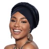 DRESHOW 1 Piece African Women's Turban Braid Headwear Headscarf Chemo