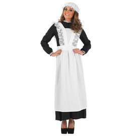 Fun Shack Victorian Maid Costume Women, Maid Fancy Dress, Victorian Costume Ladies, Victorian Fancy Dress Women's - Large