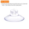 sourcing map Suction Cup without Hooks 18mm Dia. Wall Hanger