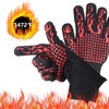 BBQ Gloves Heat Resistant Gloves Grilling Gloves Silicone Oven Gloves