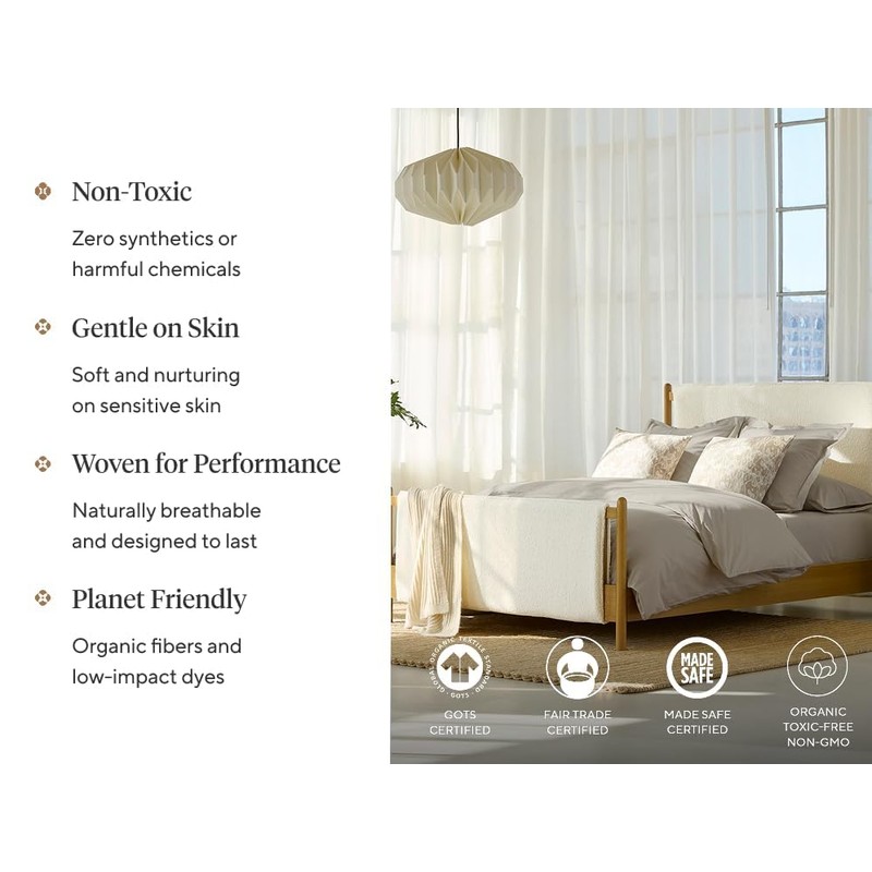 Coyuchi Air Weight Organic Towels, 6 Piece Set, Fog