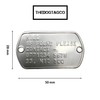 Pet Finder Lost ID TAG 2 Hole Design Military Army
